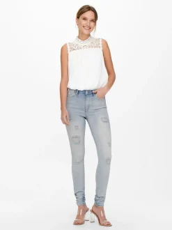 ONLFOREVER Wysoka talia Krój skinny Jeans