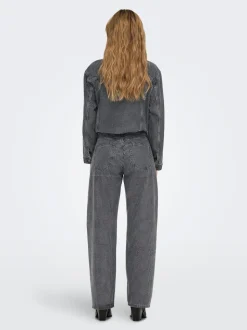 ONLHUDSON Średnia talia Krój wide leg Jeans