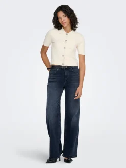 ONLMADISON Wysoka talia Krój wide leg Jeans