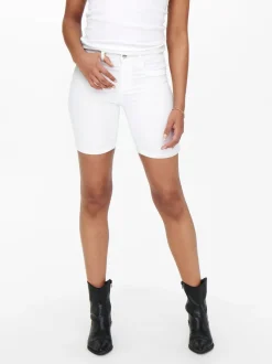 ONLRAIN Średnia talia Krój bodycon Jeansowe szorty