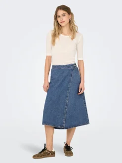 ONLTHEA Jeans Spódnica jeansowa Spódnica midi
