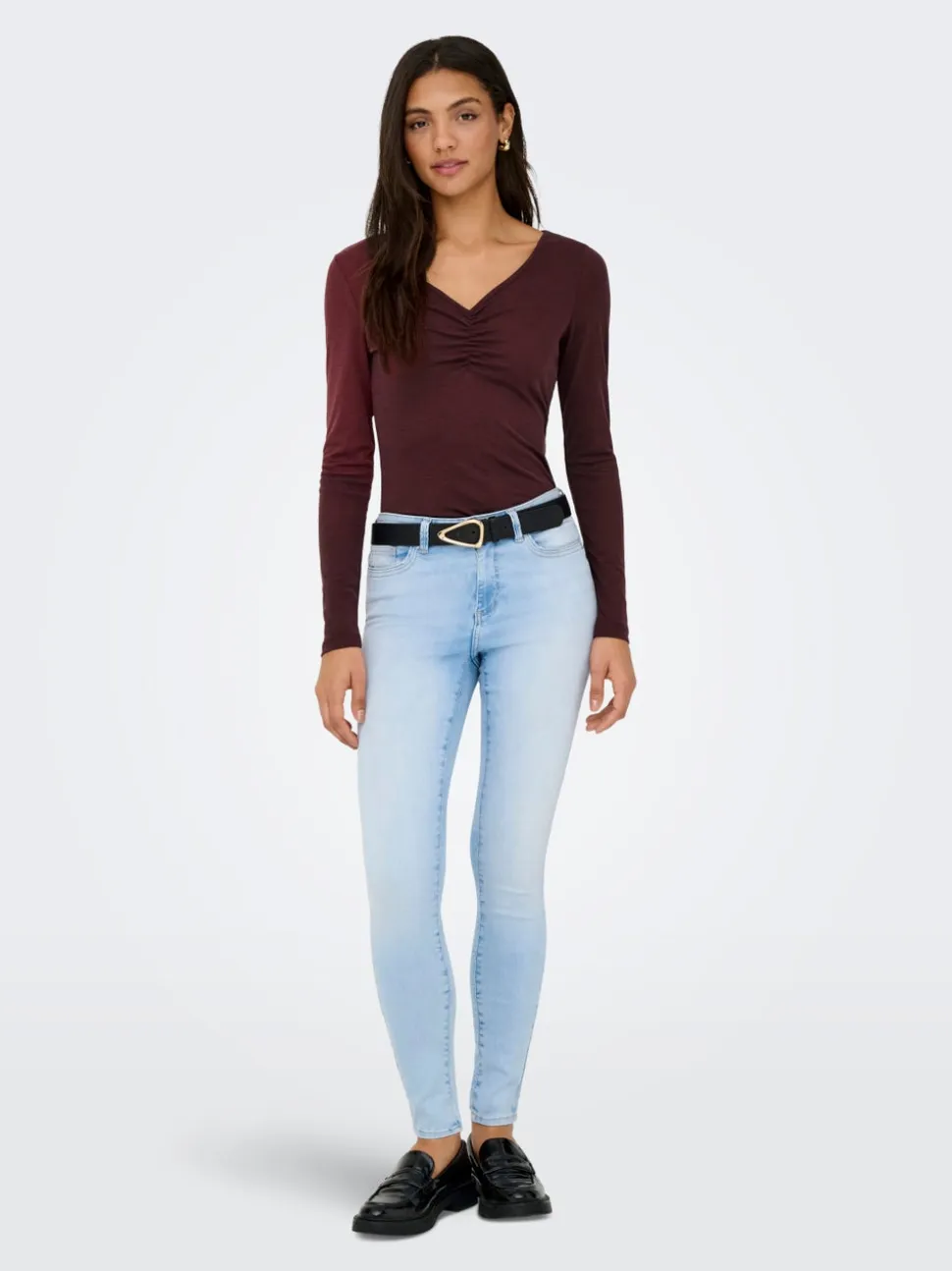 ONLWAUW Średnia talia Krój skinny Jeans