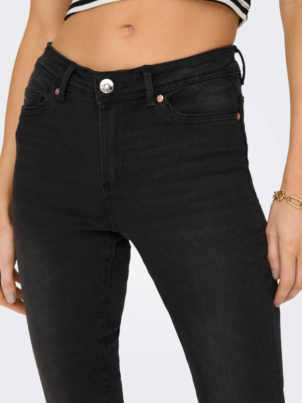 ONLWAUW Średnia talia Krój skinny Jeans