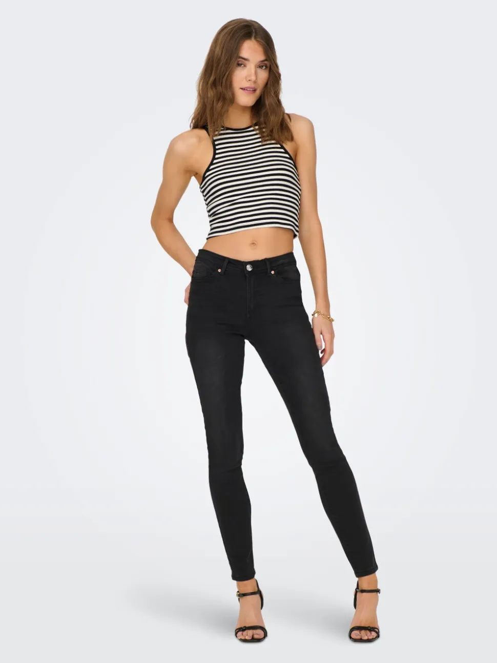 ONLWAUW Średnia talia Krój skinny Jeans