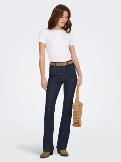 ONLWAUW Wysoka talia Krój flared Jeans