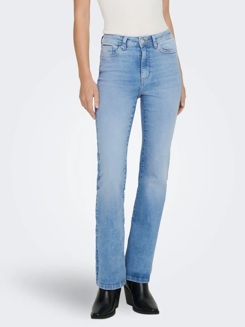 ONLWAUW Wysoka talia Krój flared Jeans