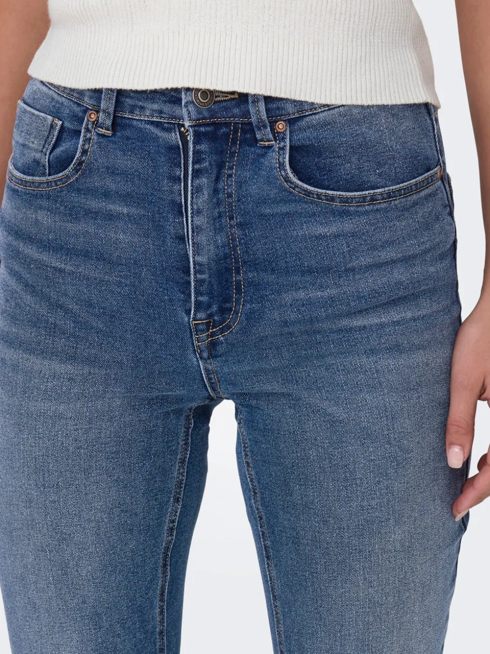ONLWILLOW Wysoka talia Krój slim Jeans