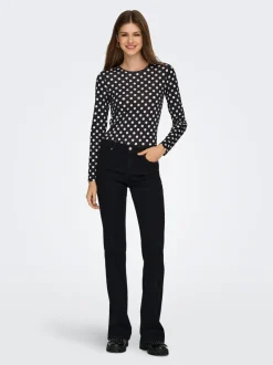 ONLWOW Średnia talia Krój flared Jeans