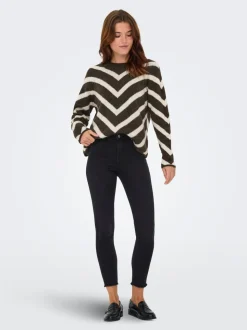 ONLWOW Średnia talia Krój skinny Do kostek Jeans