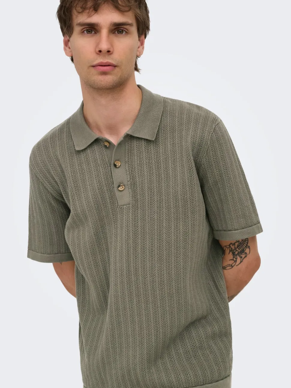 ONSMOON Dzianinowa koszulka polo