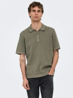 ONSMOON Dzianinowa koszulka polo
