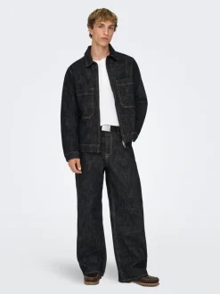 ONSREMI Średni stan Krój wide leg Jeans