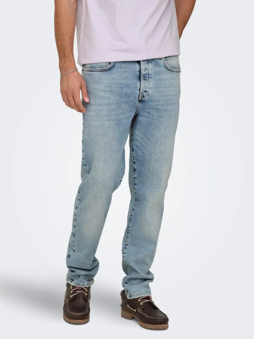 ONSYOKE Średni stan Krój tapered Jeans