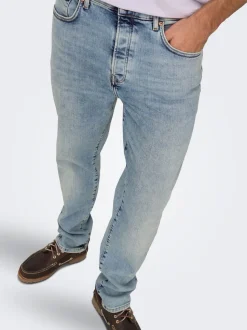 ONSYOKE Średni stan Krój tapered Jeans