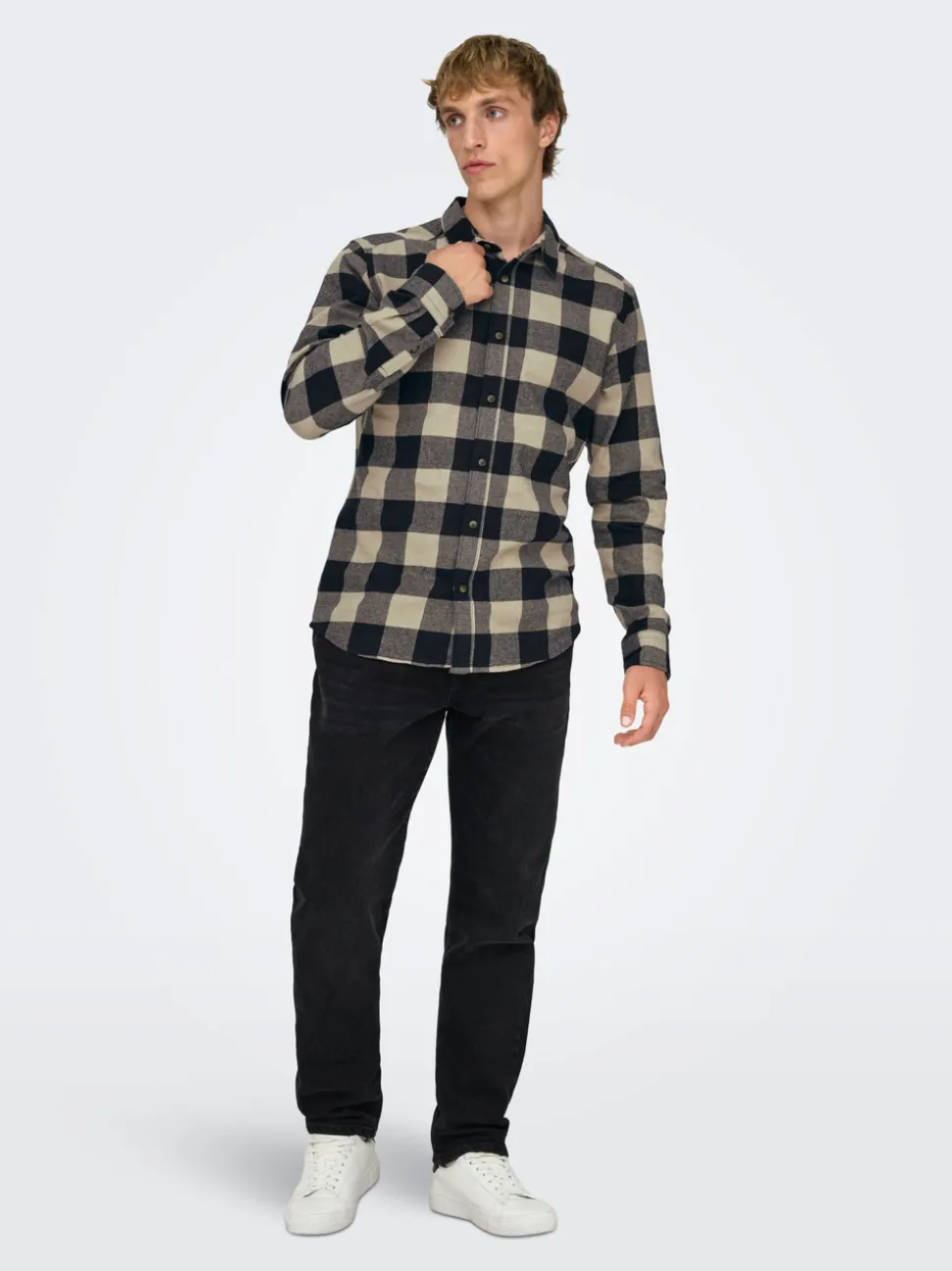 ONSYOKE Średni stan Krój tapered Stretch Jeans