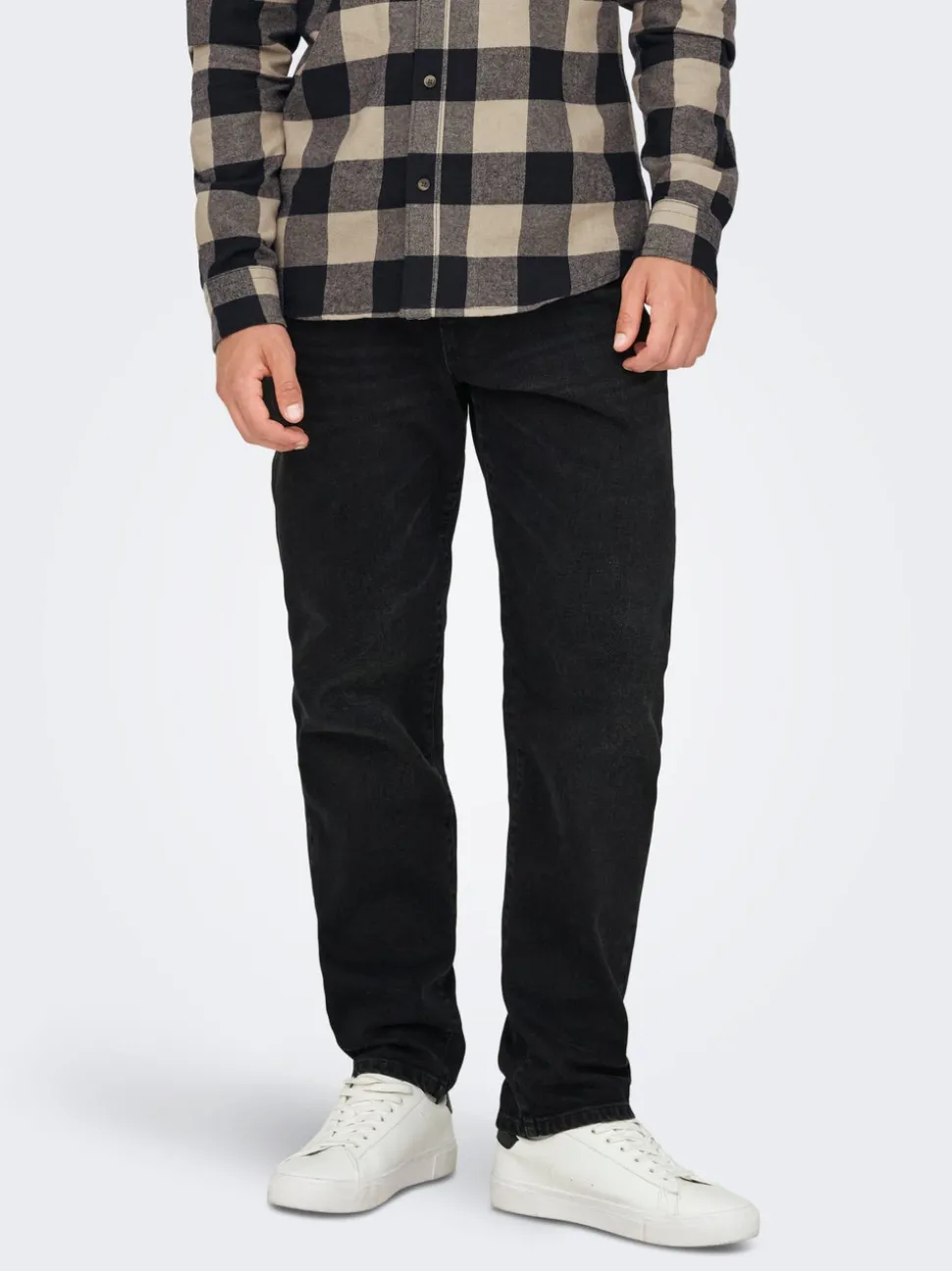 ONSYOKE Średni stan Krój tapered Stretch Jeans