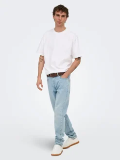 ONSYOKE Średni stan Krój tapered Stretch Jeans