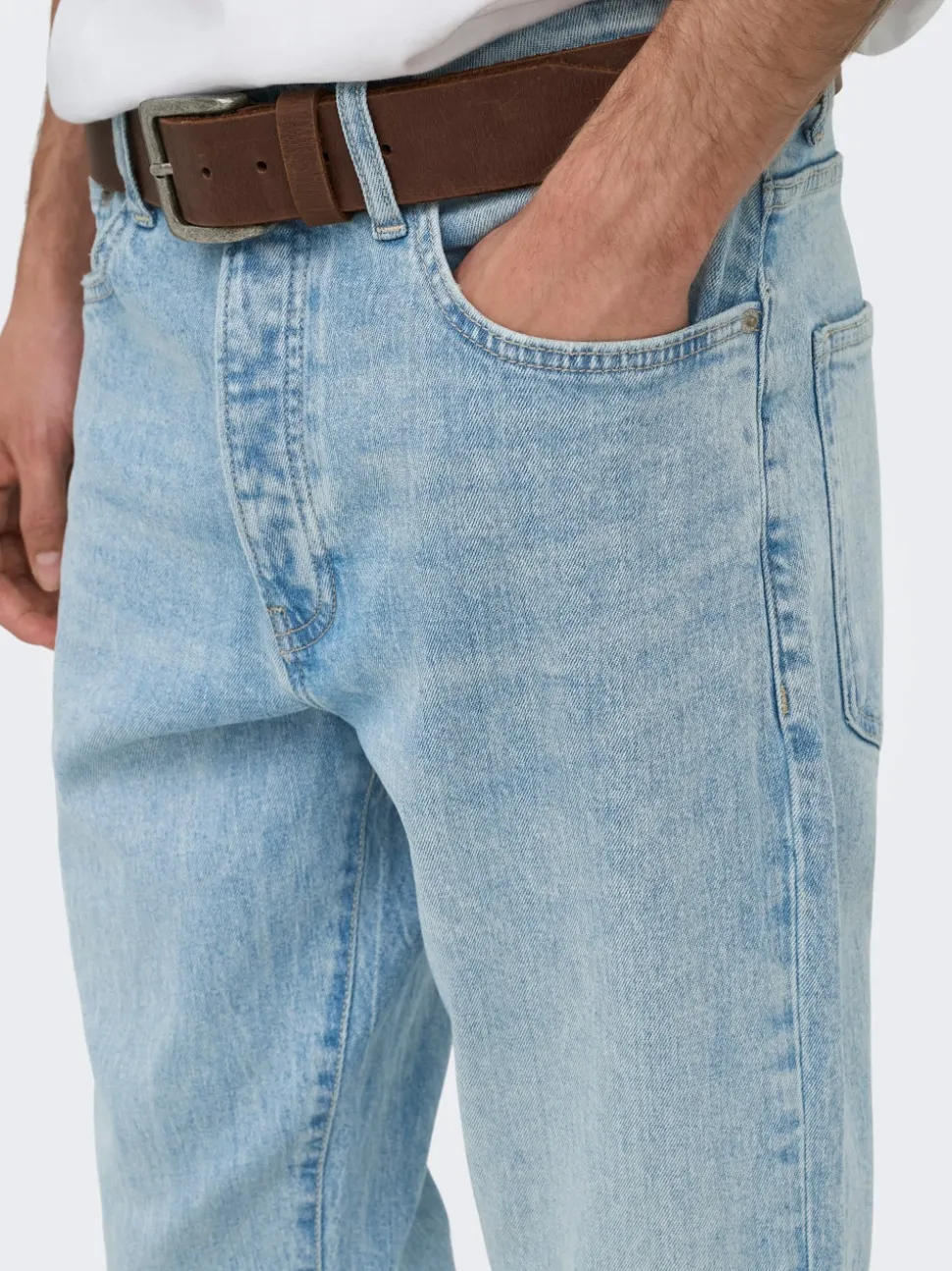 ONSYOKE Średni stan Krój tapered Stretch Jeans