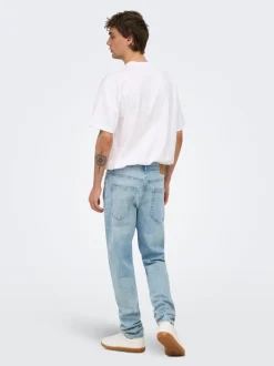 ONSYOKE Średni stan Krój tapered Stretch Jeans