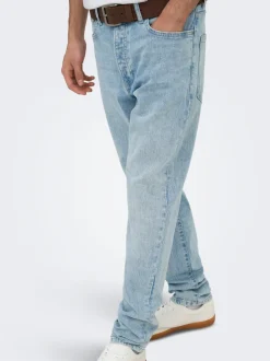 ONSYOKE Średni stan Krój tapered Stretch Jeans