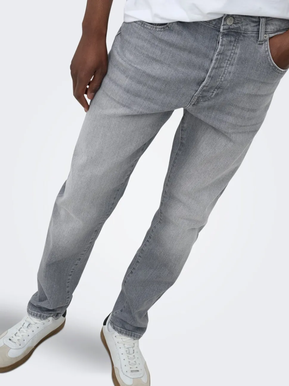 ONSYOKE Średni stan Krój tapered Stretch Jeans