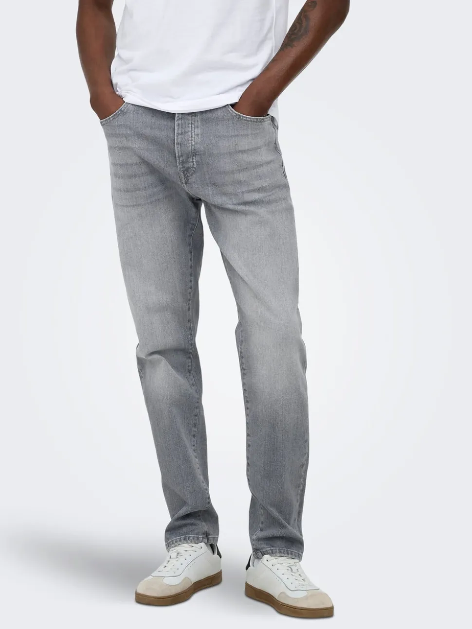 ONSYOKE Średni stan Krój tapered Stretch Jeans