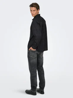 ONSYOKE Średni stan Krój tapered Jeans