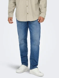 ONSYOKE Średni stan Krój tapered Stretch Jeans