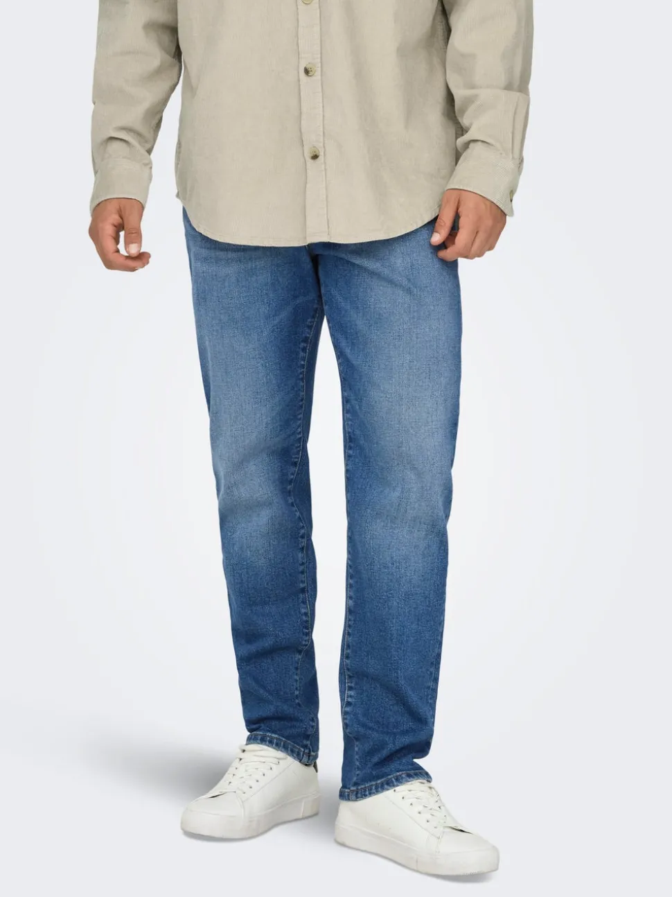 ONSYOKE Średni stan Krój tapered Stretch Jeans