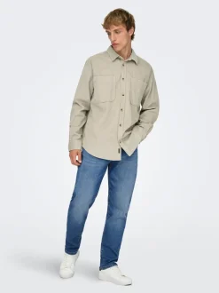 ONSYOKE Średni stan Krój tapered Stretch Jeans