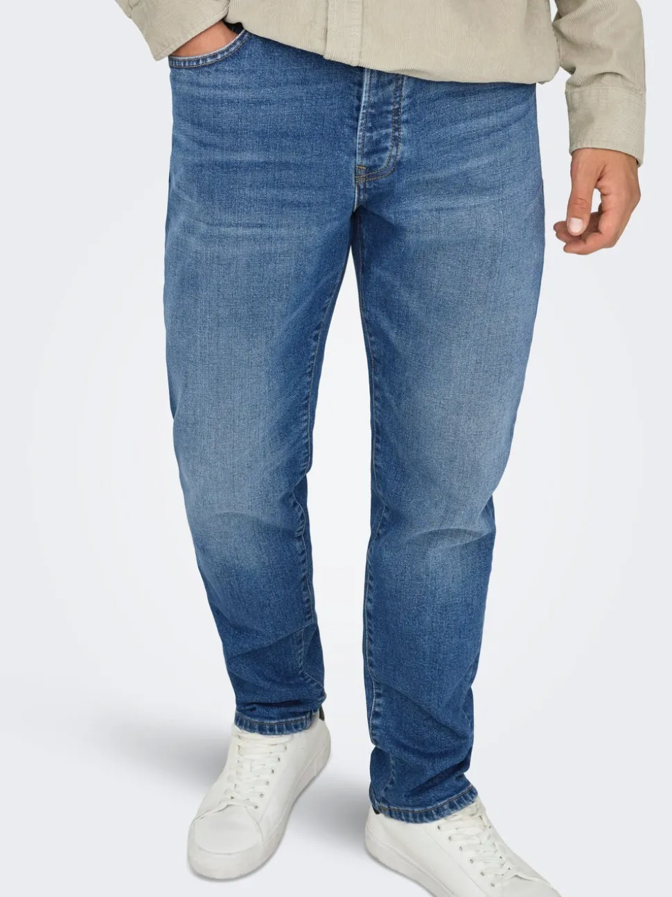 ONSYOKE Średni stan Krój tapered Stretch Jeans