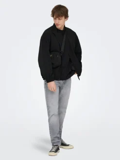 ONSYOKE Średni stan Krój tapered Jeans