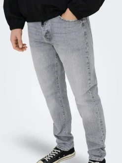 ONSYOKE Średni stan Krój tapered Jeans