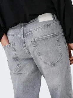 ONSYOKE Średni stan Krój tapered Jeans