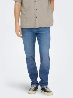 ONSYOKE Średnia talia Krój tapered Jeans
