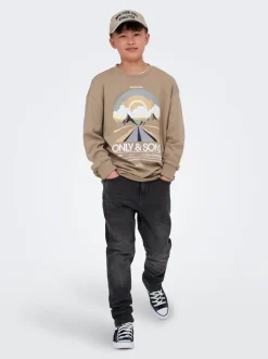 OSJYOKE Średni stan Krój tapered Jeans