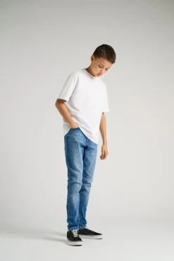 OSJYOKE Średni stan Krój tapered Jeans